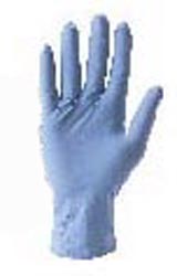 GLOVE NITRILE DISP BLUE;LIGHTLY POWDERED LG - Disposable